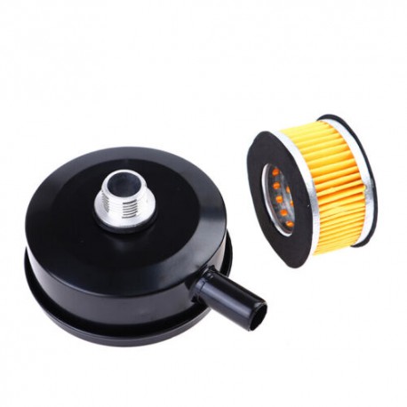 Air filter for piston compressors