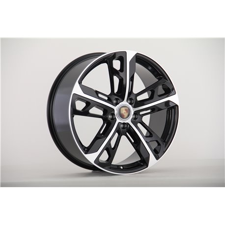Rear W876 PORSCHE SatinBlack R22x11.5J  5x130mm 71.56mm