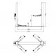 Two post lift 4t 4000F