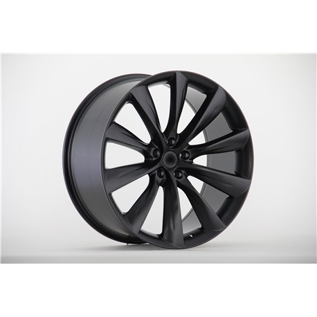 Front W2110-5 TESLA Satin Black R21x9.0J 5x114.3mm 