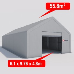 Industrial Storage Tent (55.8m2 - 6.1m x 9.76m x 4.8m)