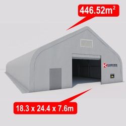 Industrial Storage Tent (446.52m2-18.3m x 24.4m x 7.6m)
