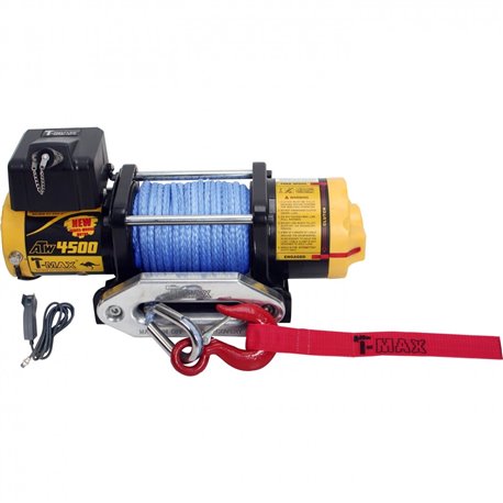 Electric winch 12V 4500LBS/2040KG (Synthetic rope) ATWPRO4500