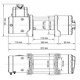 Electric winch 12V 4500LBS/2040KG (Synthetic rope) ATWPRO4500
