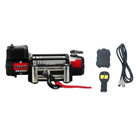 Electric winch (Muscle Lift) 12V 12500Lbs/5665kg, (Radio control) EW1250012MLR