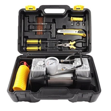 Air compressor 12V and repair tool kit QB01BK