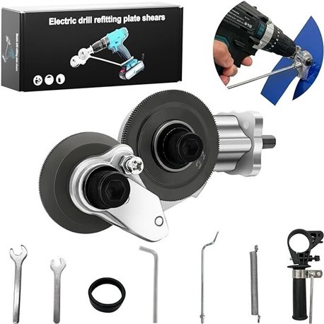 Tin cutting scissors for screwdriver-drill MHRDGT02