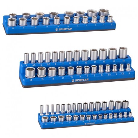 Set of magnetic holders for heads 3 pcs (1/2"+3/8"+1/4") Metric system KRZT3