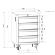Tool cabinet set TRPKGC40232102