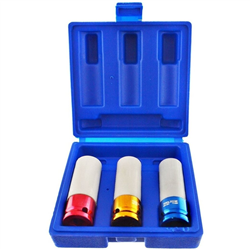 1/2" Dr. Deep impact wheel nut socket set 3pcs MHR10090