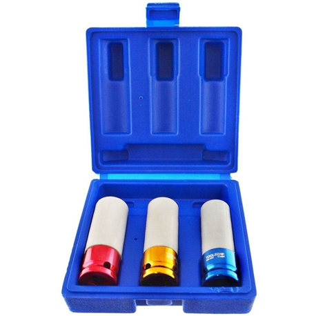1/2" Dr. Deep impact wheel nut socket set 3pcs MHR10090