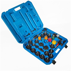 Radiator pressure tester set 33pcs MHR09036