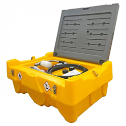 Portable fuel transfer tank 200L DTK200 with 12V pump (automatic nozzle with filter, EU plug) DTK200