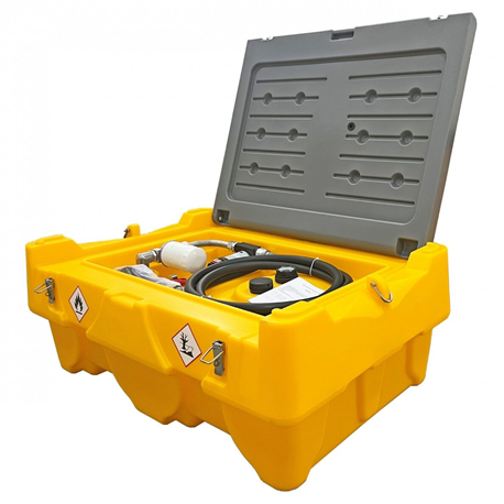 Portable fuel transfer tank 200L DTK200 with 12V pump (automatic nozzle with filter, EU plug) DTK200