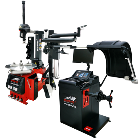 NORMET Wheel Balancer  WK-900LCD and Automatic tire installer  MK-2503R assembler