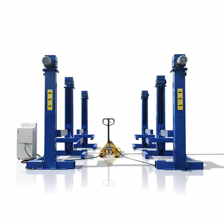 45T Six Column Bus Lift QJJ45-6C  Extra Heavy Duty Vehicle Lift