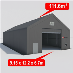 Industrial Storage Tent (111.6m2 - 9.15m x 12.2m x 6.7m)