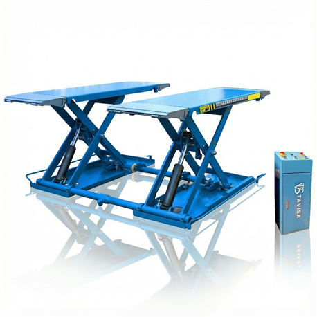 TAVISA DW-350 130 cm hydraulic mid-rise scissor lift with electrical lock 