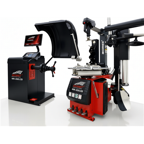 NORMET Wheel Balancer  WK-900LCD and Automatic tire installer  MK-2503R assembler