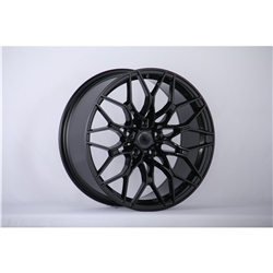 Front W7107-5 BMW Gloss Black R19-8J 5x120mm 72.56