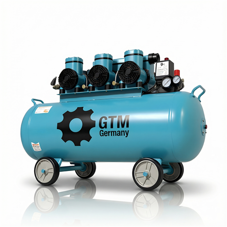 GTM MT S 120-3/220V Professional Oil-Free Silent Air Compressor (120L)