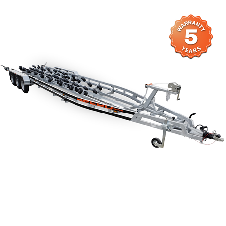 RESPO 3500V1103 Multiroller Triple Axle Boat Trailer 3500kg