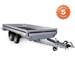 RESPO 3500P402T205 Heavy-Duty Flatbed Trailer 3500kg Twin Axle