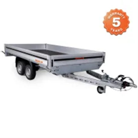 RESPO 3500P402T205 Heavy-Duty Flatbed Trailer 3500kg Twin Axle