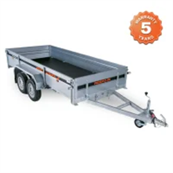 RESPO 750M352L150 Heavy-Duty Tandem Axle Box Trailer 3.50m x 1.50m