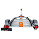RESPO 750V511T209 Unbraked Boat Trailer 750kg for Pioner Boats