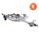 RESPO 1350V551T255 Double Jet Ski Trailer 1350kg Braked