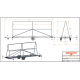 RESPO 750S601T160 Mobile Advertising Trailer 750kg