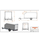 RESPO Duble dor Van Trailer 750F351L147 750kg