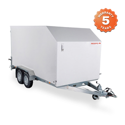 RESPO Duble door Aerodynamic Enclosed Van Trailer 2000F402L199 2000kg