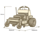 LEZARD S92 Stand-on Zero Turn Mower 24HP 92cm