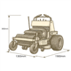 LEZARD S107 Stand-On Zero-Turn Mower 24HP 107cm