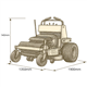 LEZARD S127 Professional Stand-On Zero Turn Mower 24HP 127cm