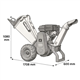 LEZARD R7 Drum Wood Chipper 100mm 6.5 HP