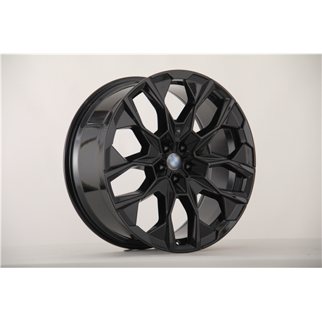 Front W7118-5 BMW Gloss Black R22x9.5J 5x112mm 66.5