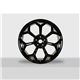 Rear W557F-6 Lamborghini Gloss Black R23x11.5J 5x130mm 71.6