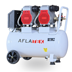 AFLATEK SilentVSD50-2 Silent Oil-Free Air Compressor 50L 10 Bar with SoftStart