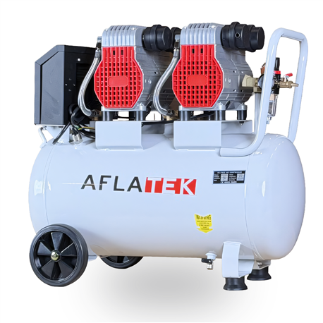 AFLATEK SilentPro50-2 Silent Oil-Free Air Compressor 50L 10 Bar with SoftStart
