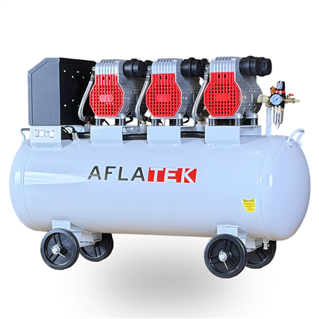 AFLATEK SilentPro100-3 Silent oil-free air compressor 100L with SoftStart