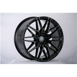 Front W7100-12 BMW Gloss Black R22x9.5J 5x112mm 66.5