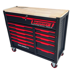 Workshop tool trolley with tool set, 11 drawers, 529 pieces