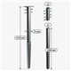 Galvanised steel ground screw M3550/195/76/M18