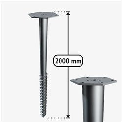 M-type ground screw foundation M2000