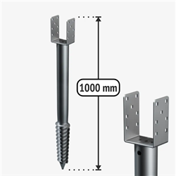 U-type ground screw U1000/101/68/M12