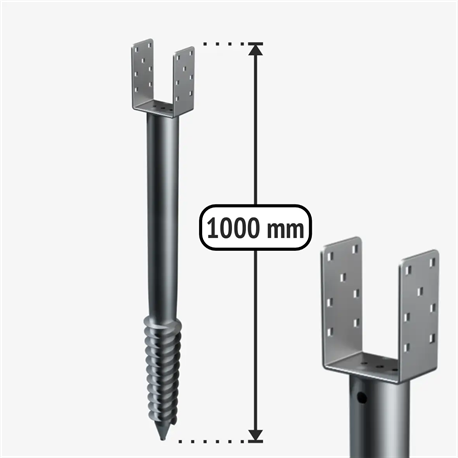 U-type ground screw U1000/101/68/M12
