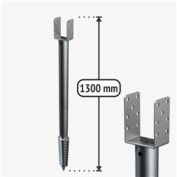 U-type ground screw U1300/101/68/M12